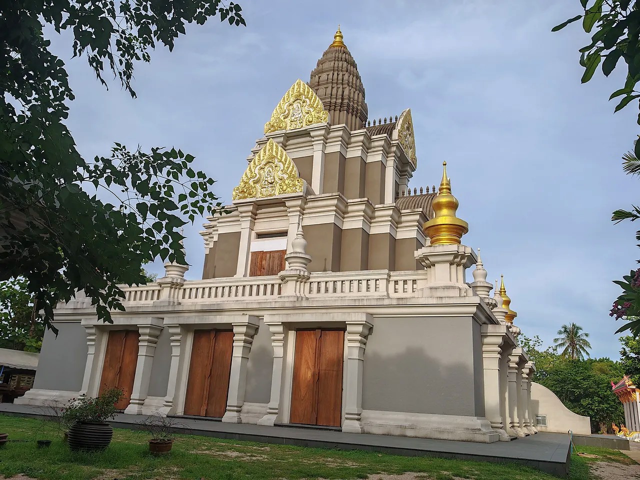 Ornate temple building at Wat Chalong in Phuket
